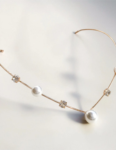 تل فلزی مینیمال مخصوص شینیون پشت سر