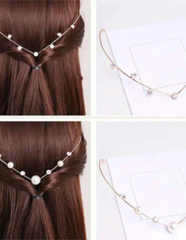 تل فلزی مینیمال مخصوص شینیون پشت سر