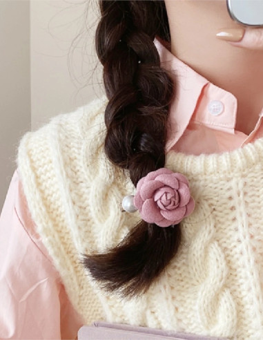 سنجاق مو شکوفه نمدی