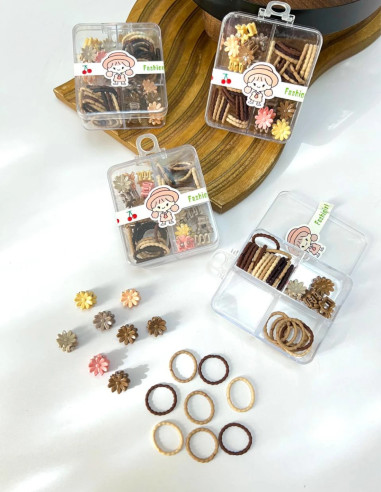 باکس کش لیزری و مینی کلیپس رنگ نود تم کرم قهوه ای