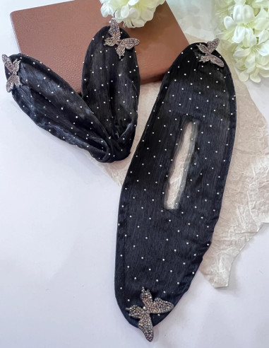 باندفر حریر پروانه نگینی