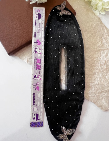 باندفر حریر پروانه نگینی