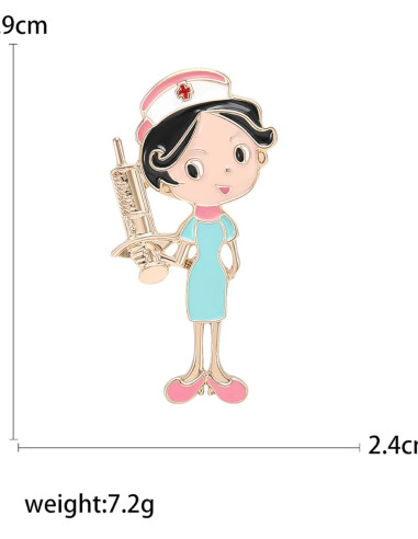 گل سینه پرستار رنگی