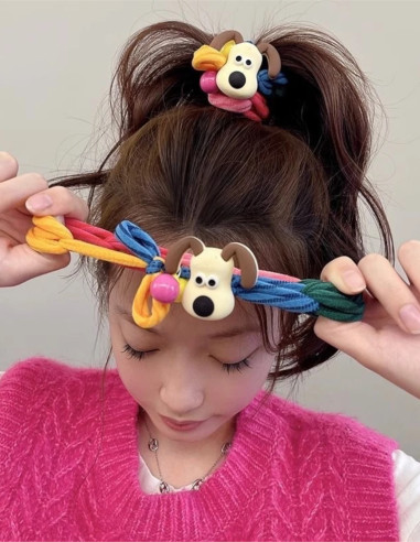 کش موی فانتزی با پیکسل سگ