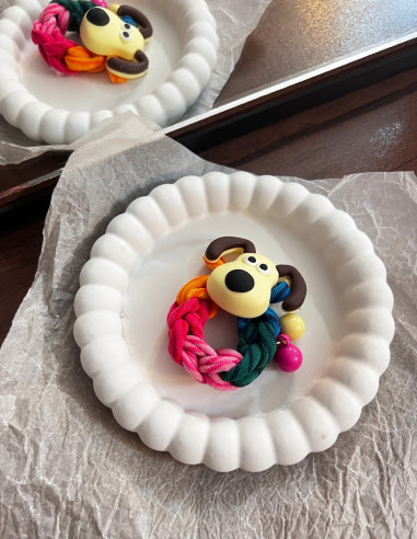 کش موی فانتزی با پیکسل سگ