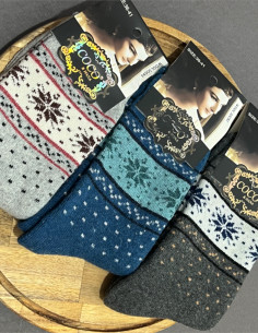 جوراب پشمی طرح ستاره 2