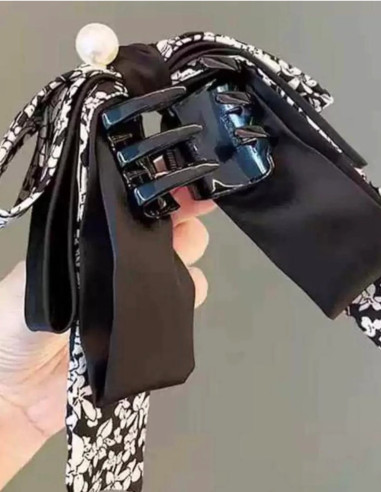 کلیپس پاپیون پارچه ای گلدار