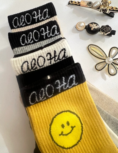 جوراب استیکر لبخند مارک COCO