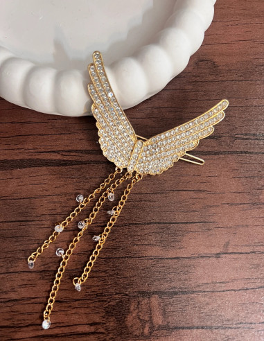 سنجاق بال فرشته طلایی