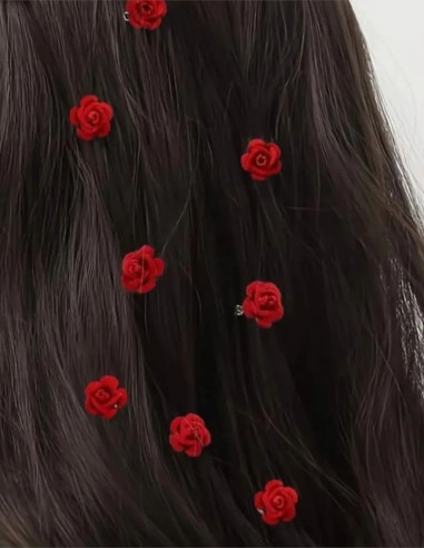 قفل مو گل رز مخملی