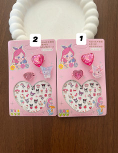 لنر و استیکر ناخن کرومی همراه با انگشتر 2