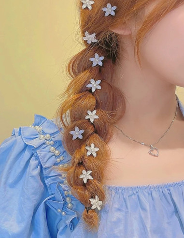 گیره قفلی شکوفه کریستالی