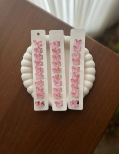 گیره قفلی پروانه کریستالی