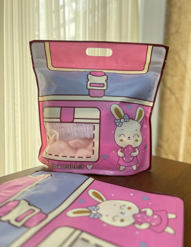 زیپ کیپ فانتزی طرح کوله خرگوش