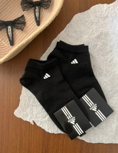 جوراب مشکی گلدوزی آدیداس