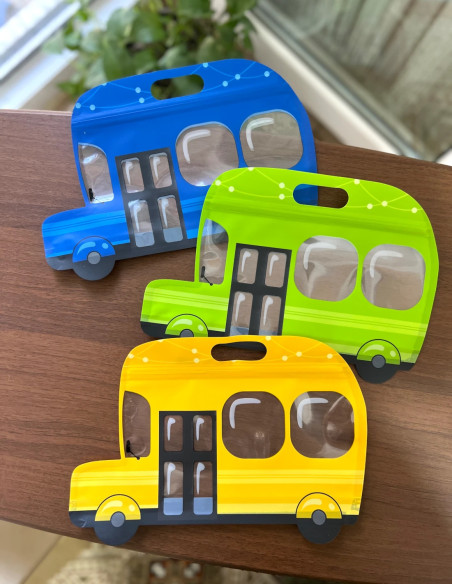 زیپ کیپ طرح ماشین اتوبوس