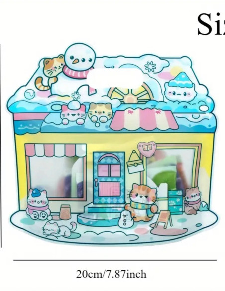 زیپ کیپ خونه زمستونی سایز کوچک