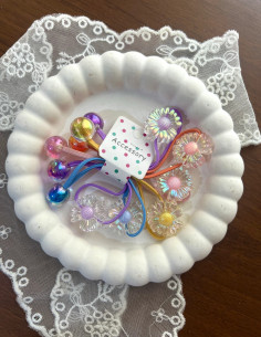 کش مو گره ای مدل بابونه