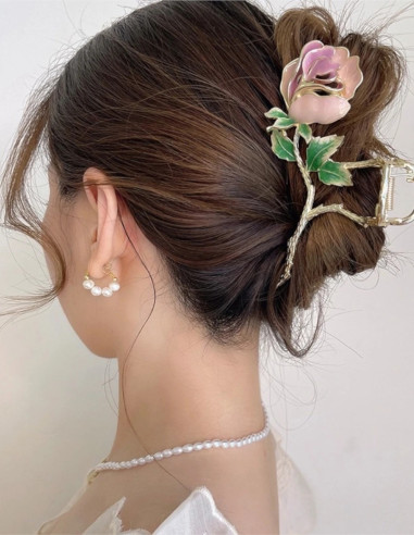 کلیپس گل صورتی مشابه زایا