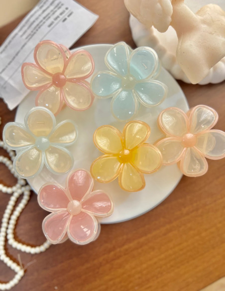 کلیپس اکرولیک گل پاستیلی