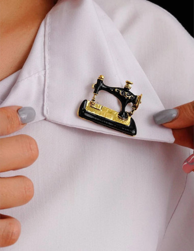 گل سینه چرخ خیاطی بدون آویز