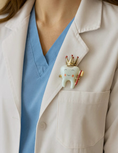 گل سینه دندان تاج طلایی