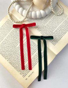 گیره انبری مخمل پاپیونی