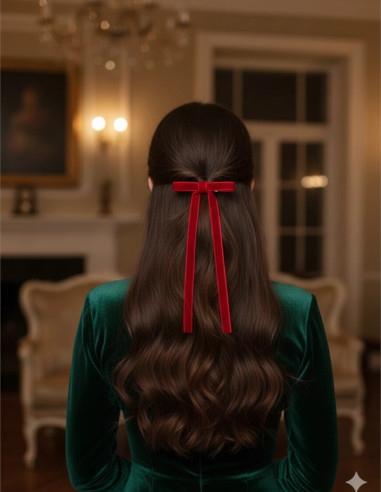 گیره انبری مخمل پاپیونی