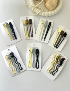 پ 3 تایی گیره مو انبری خالخالی