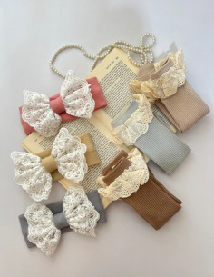 هدبند کبریتی نوزادی با پاپیون گیپور 2