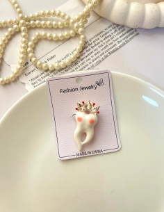 گل سینه دندان تاج نگینی