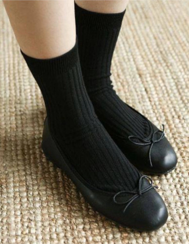 جوراب نیم ساق کبریتی مشکی