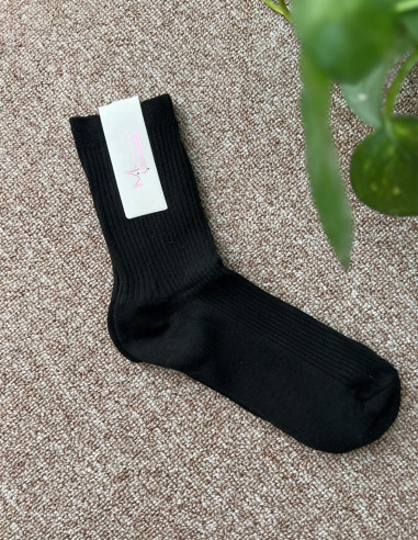 جوراب نیم ساق کبریتی مشکی