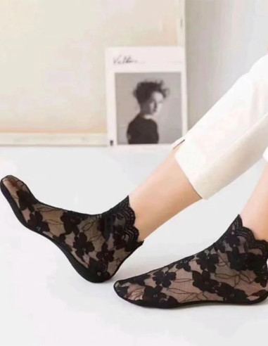 جوراب مجلسی گیپور طرح شکوفه